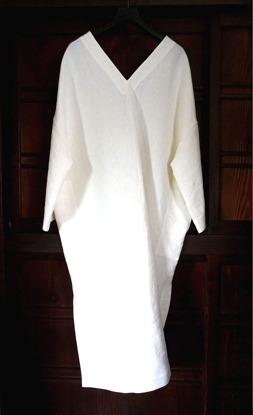 Thumbnail: <POSTELEGANT> WASHI-PAPER LINEN DRESS