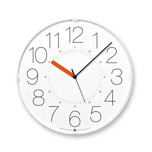 Lemnos　CARA Lemnos CARA Wall Clock Orange MoMA Exclusive Stylish Vivid