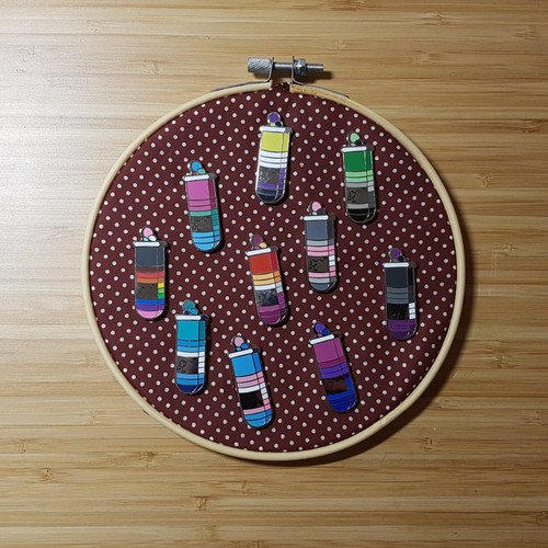 Dopamine Flask Pride Pin | Hard Enamel Pin
