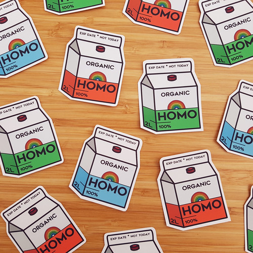 Organic Homo Milk | Sticker &amp; Magnet