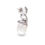 Thumbnail: White Gold Pearl Twirl Drop Earrings
