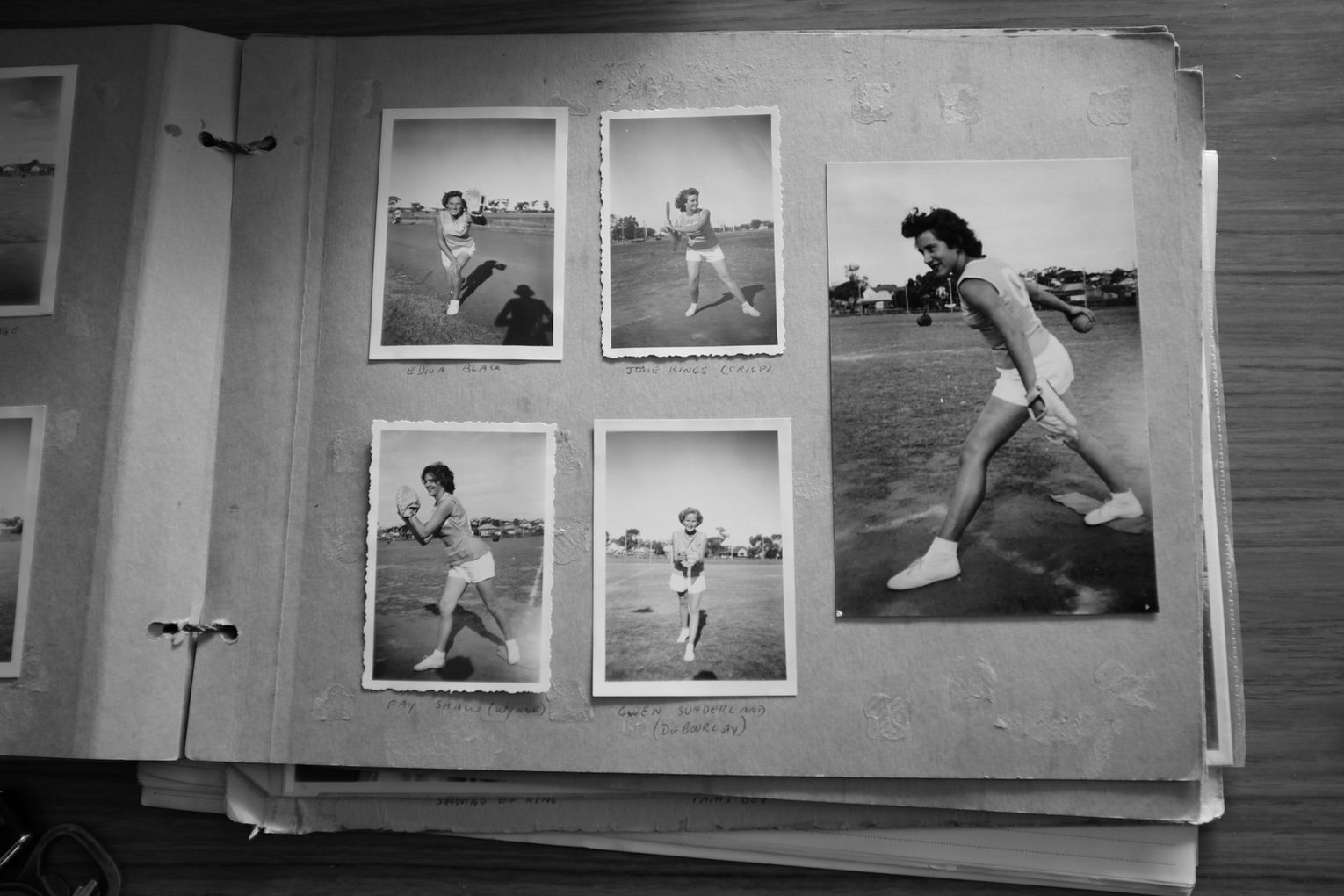 An image depicting past softball team members, taken for the "What You Don't Know" series