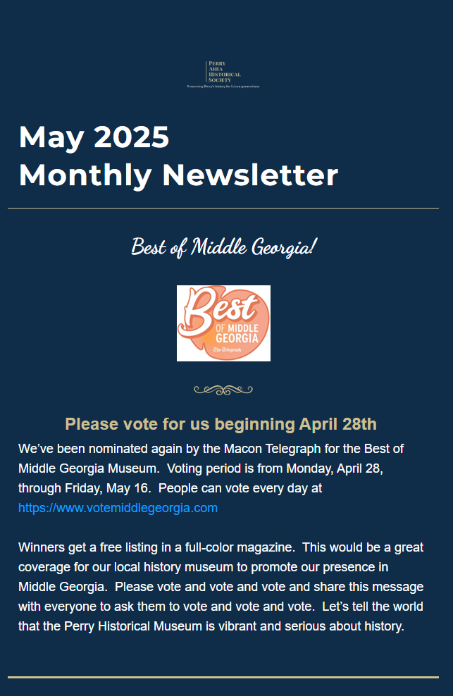 May 2025 Newsletter
