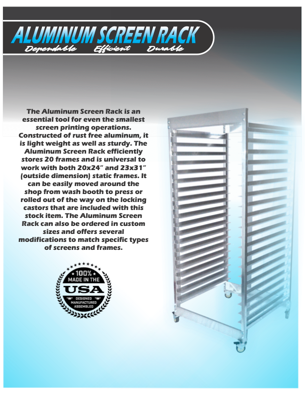 Metal Screen Rack NORTECH SCREEN RACKS | RawTech Solutions