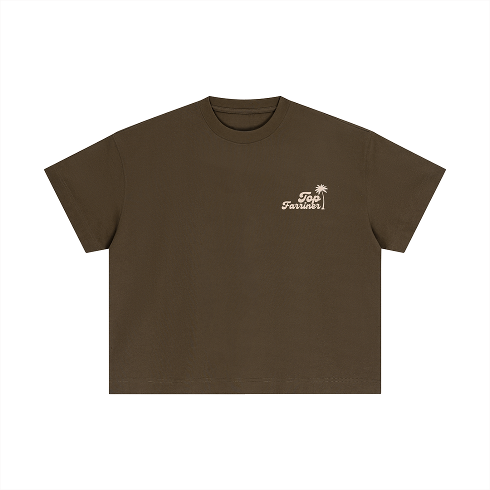 Thumbnail: Essential Cotton Boxy Crop T-Shirt