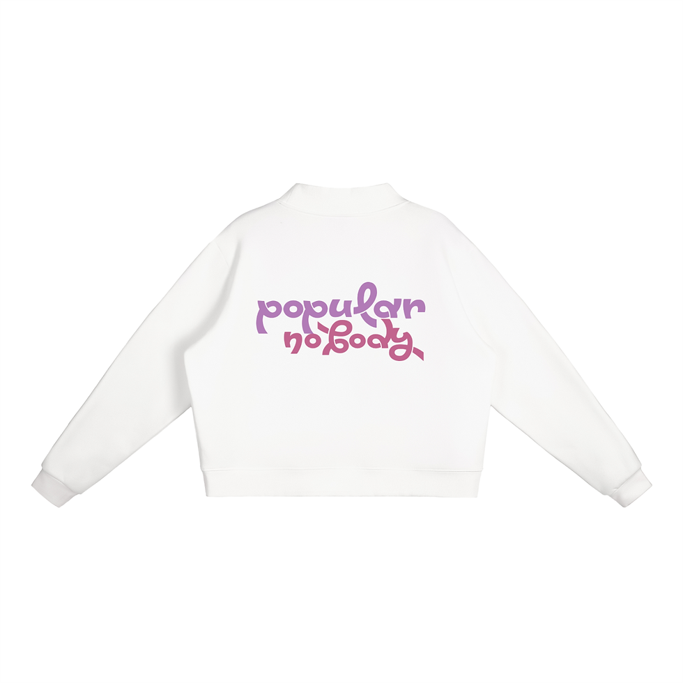 Thumbnail: Essential Fleece Mock-Neck Crew Sweatshirt