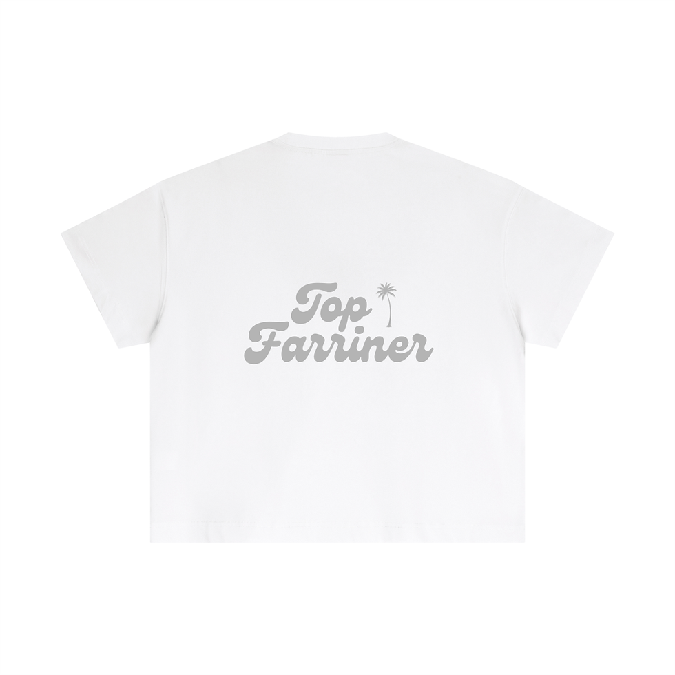 Thumbnail: Essential Cotton Boxy Crop T-Shirt