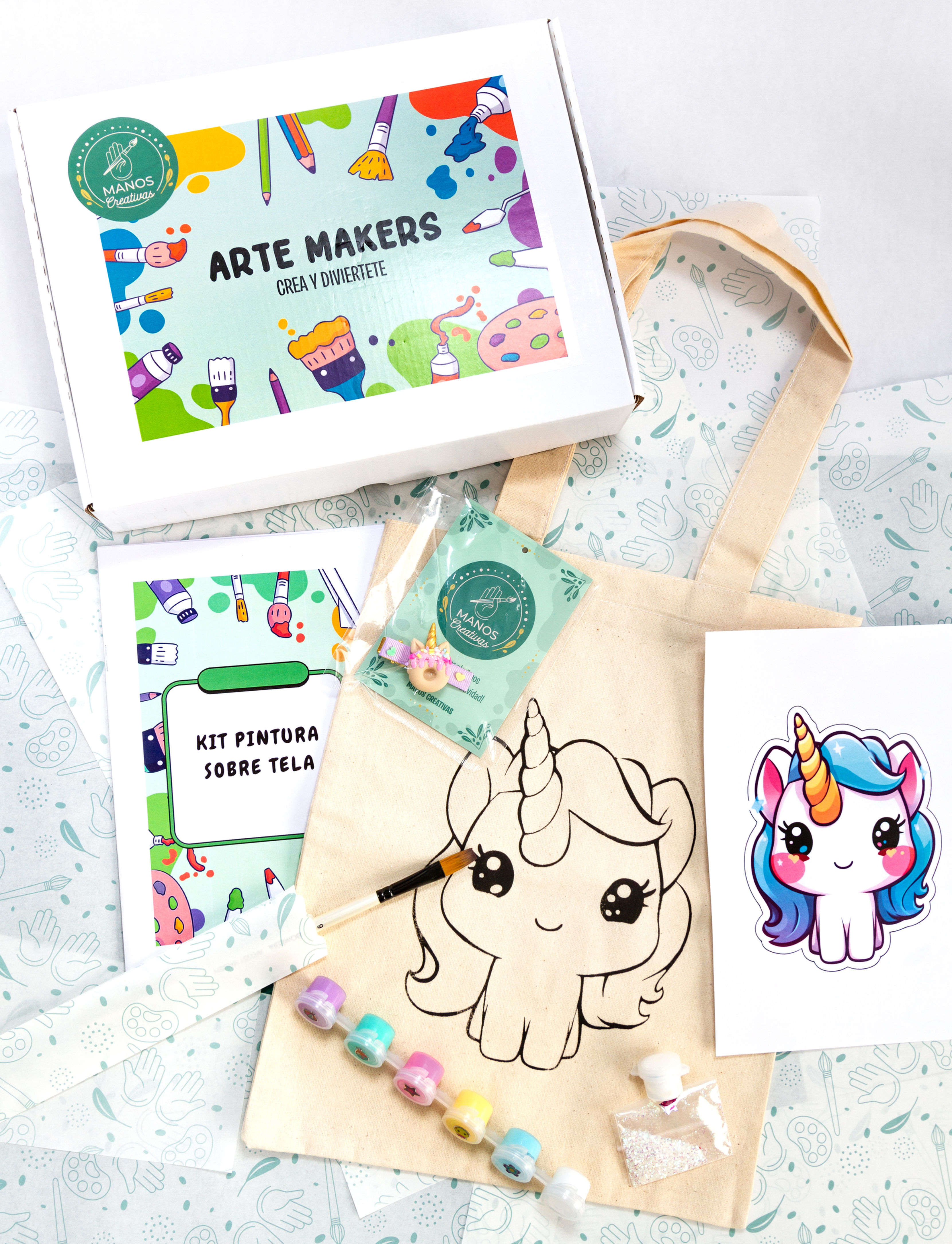 Kit pintura sobre tela