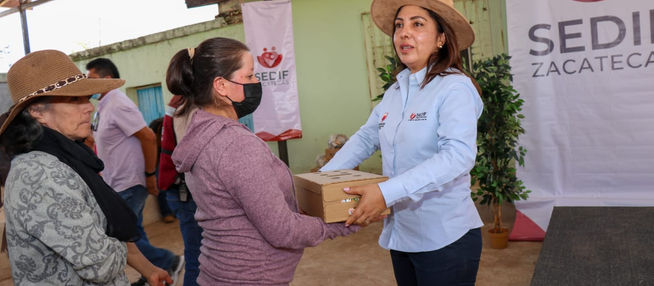 Lleva Gobierno de Zacatecas, a través del SEDIF, apoyos a comunidades de Teúl de González Ortega