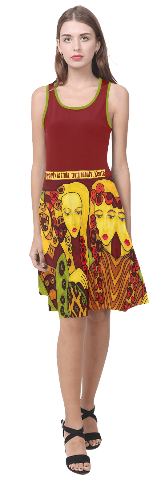 Klimt-like Dress with ladies