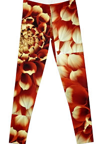 Front of Red Dahlia Leggings