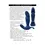 Thumbnail: Gender X True Blue Rechargeable Thrusting Silicone Vibrator Blue