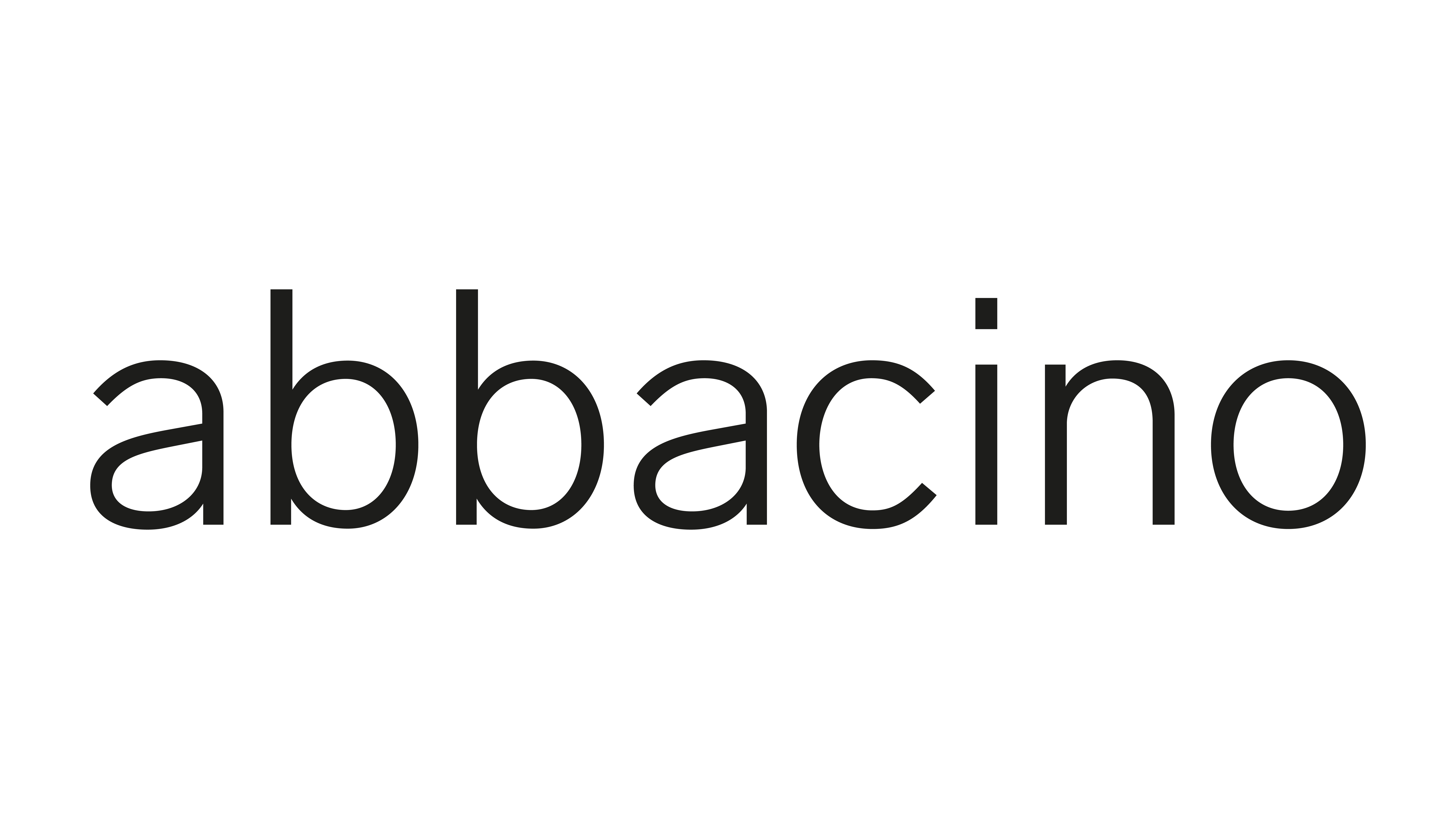 Abbacino brand logo detail.