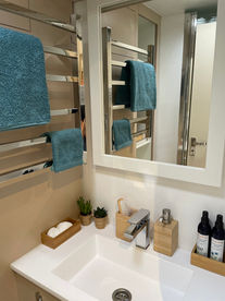 Salle de bain turquoise