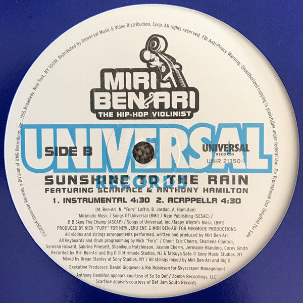 Miniaturbild: Miri Ben-Ari - Sunshine To The Rain (2004)