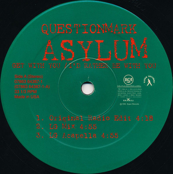 Miniaturbild: Questionmark Asylum - Get With You / I'd Rather Be With You (1995)