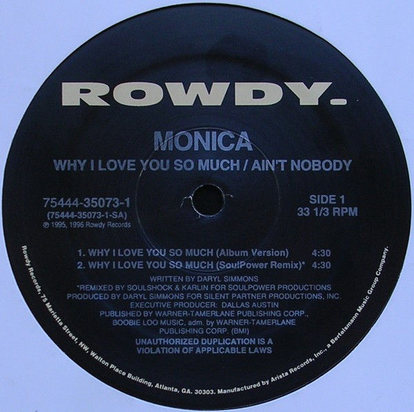 Miniaturbild: Monica - Why I Love You So Much / Ain't Nobody (1996)