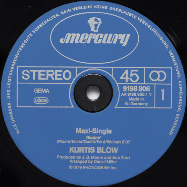 Miniaturbild: Kurtis Blow - Rappin' (1979)