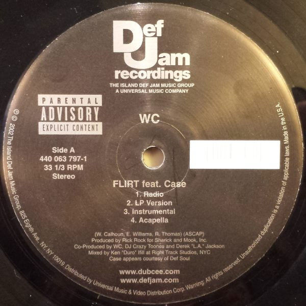 Miniaturbild: WC - Flirt / Throw Ya Hood Up (2002)