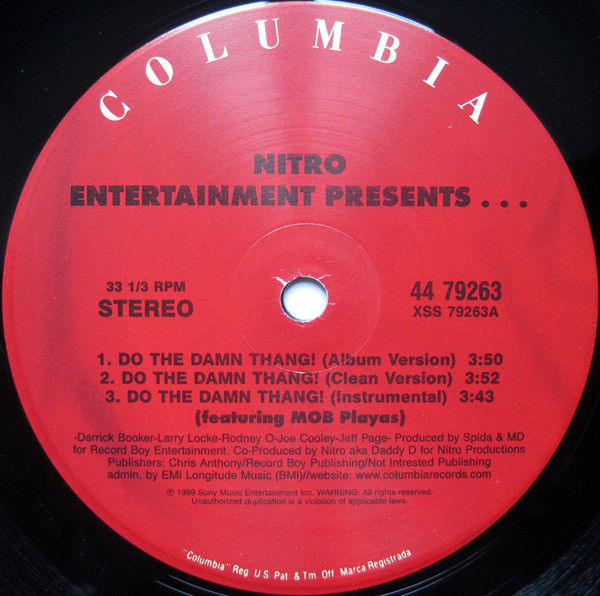 Miniature : Mr. Nitro - Do The Damn Thang! / Hennessey (Remix) (1999)