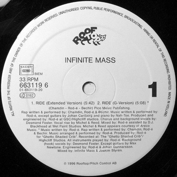 Miniaturbild: Infinite Mass - Ride / Trique Slappin' Clique (1996)
