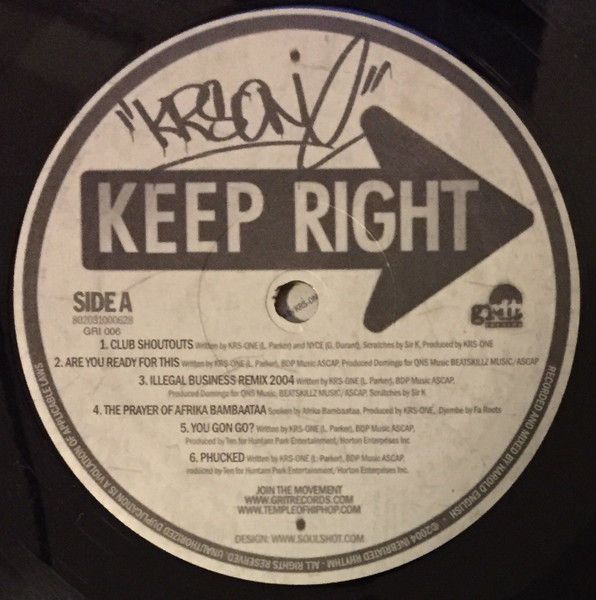 Miniature : KRS-One - Keep Right (2004)