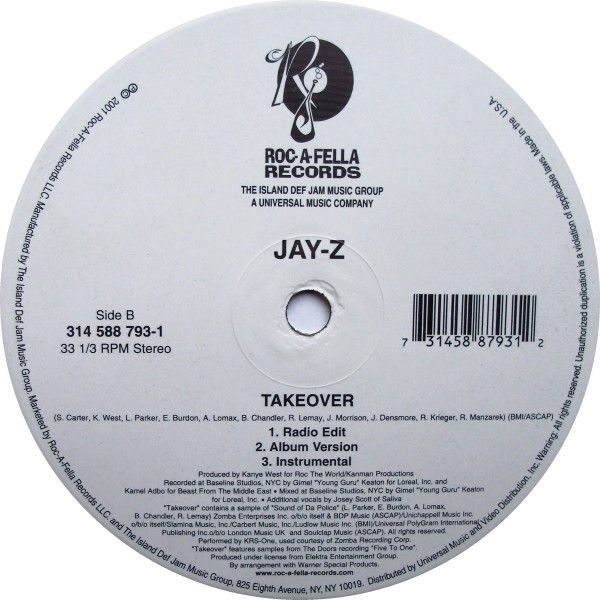 Miniaturbild: Jay-Z - Girls, Girls, Girls / Takeover (2001)