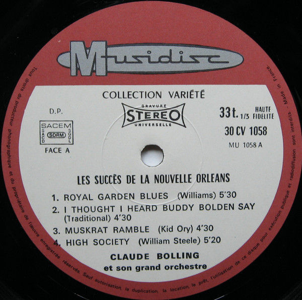 Miniaturbild: Claude Bolling Et Son Orchestre - Les Succès De La Nouvelle Orleans