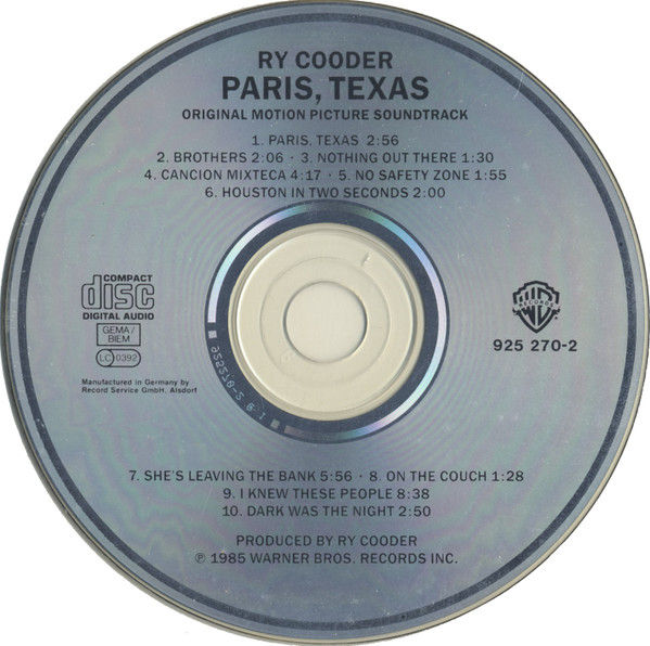 Miniaturbild: Ry Cooder - Paris, Texas - Original Motion Picture Soundtrack (1988)