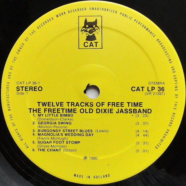 Miniaturbild: Freetime Old Dixie Jassband - Twelve Tracks Of Free Time (1980)