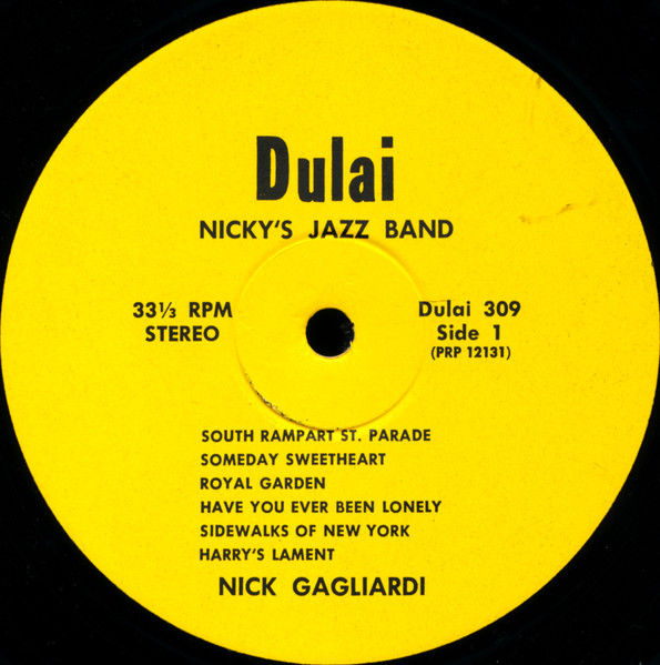 Miniature : Nicky's Dixieland Jazz Band - New Orleans Dixieland Jazz, All Nite Album (1969)