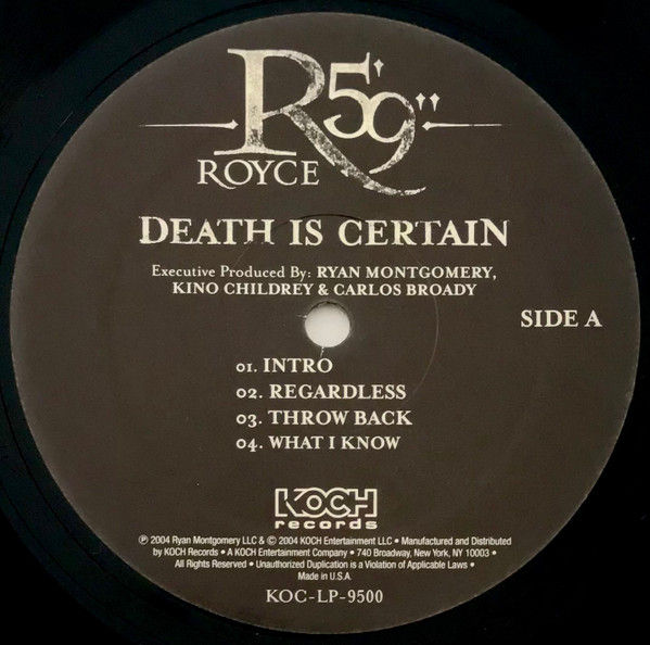 Miniature : Royce Da 5'9" - Death Is Certain (2004)