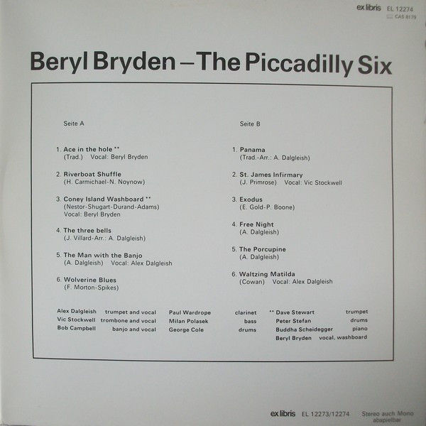 Miniaturbild: Piccadilly Six, Beryl Bryden - Jubilée / The Picadilly Six (1976)