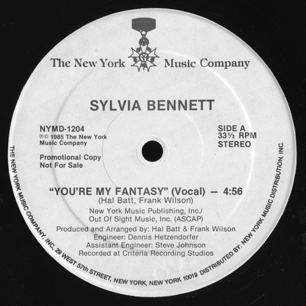Sylvia Bennett - You're My Fantasy (1985)