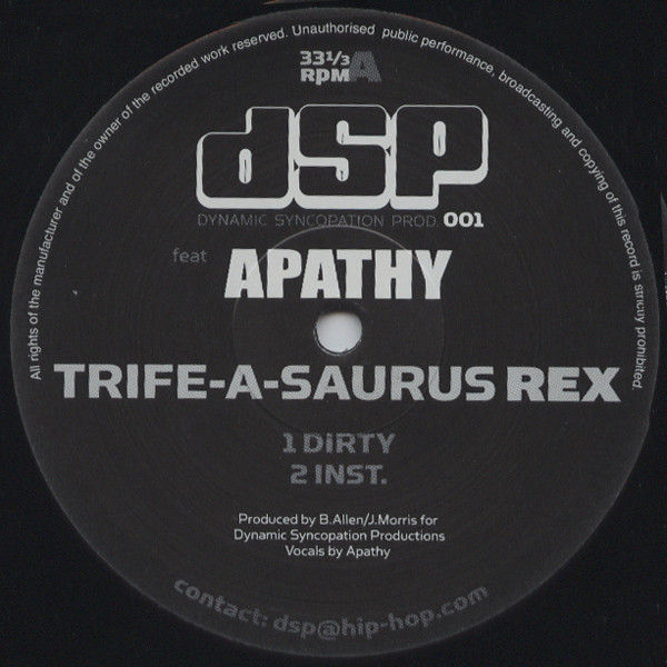 Miniaturbild: Dynamic Syncopation, Apathy - Trife-A-Saurus Rex (2001)