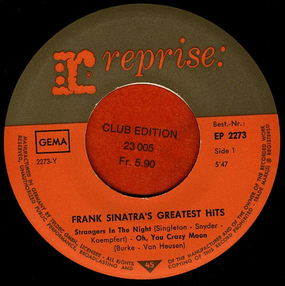 Miniature : Frank Sinatra - Frank Sinatra's Greatest Hits (1966)