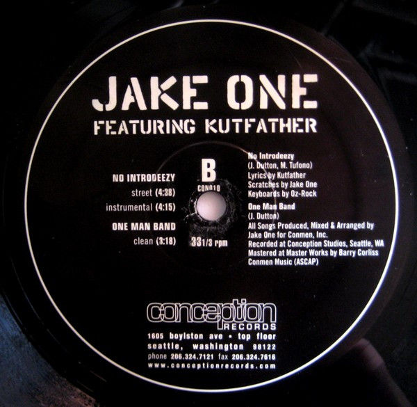 Miniature : Jake One - No Introduction / No Introdeezy / One Man Band (1998)
