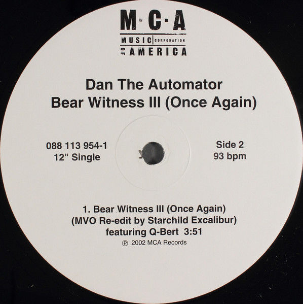 Miniature : Dan The Automator - Bear Witness III (Once Again) (2002)