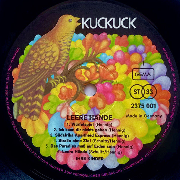 Miniaturbild: Ihre Kinder - Leere Hände (1970)
