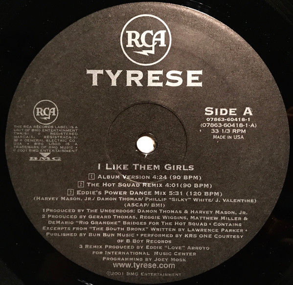 Miniature : Tyrese - I Like Them Girls (2001)