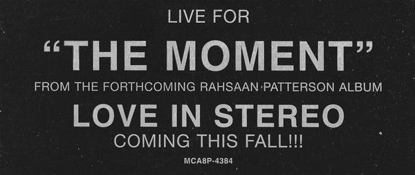 Miniaturbild: Rahsaan Patterson - The Moment (1999)