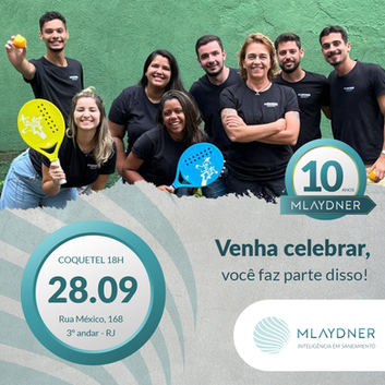 Convite 10 anos da MLaydner