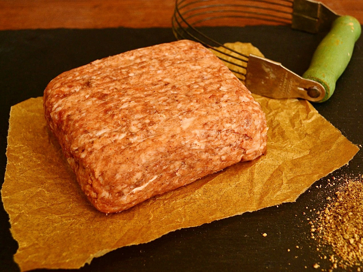 Large Black Hog Ground Breakfast Sausage Two packs, 1lb ea. $1.63/serving