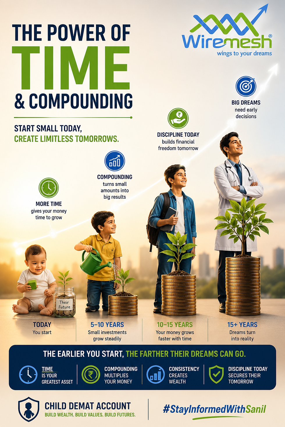 Child Dmat A/c: Power of compounding
