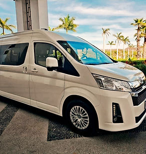 Luxury hospitality van transportation fleet by Riviera Go