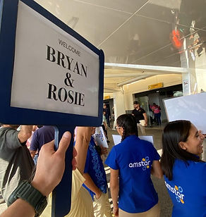Riviera Go private airport terminal meet and greet welcome sign