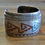 Thumbnail: Vintage Navajo Sterling Silver Turquoise & Coral Chip Inlay Cuff By Carl Begay