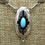 Thumbnail: Sterling Silver Turquoise Shadowbox Lariat Necklace with Earrings