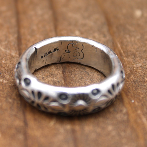 アクセサリー Navajo / silver bangle Arnold Good luck Navajo - Arnold Goodluck – Gallup Trading