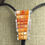 Thumbnail: Navajo Cobblestone Orange Spiny Oyster Sterling Silver Bolo Tie